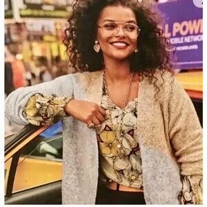 Cabi Tilt Cardigan Oversized Snap button Closure Size Small